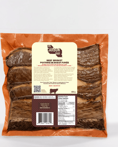 Smoked Beef Brisket Sliced - Shop The Carbon Bar
